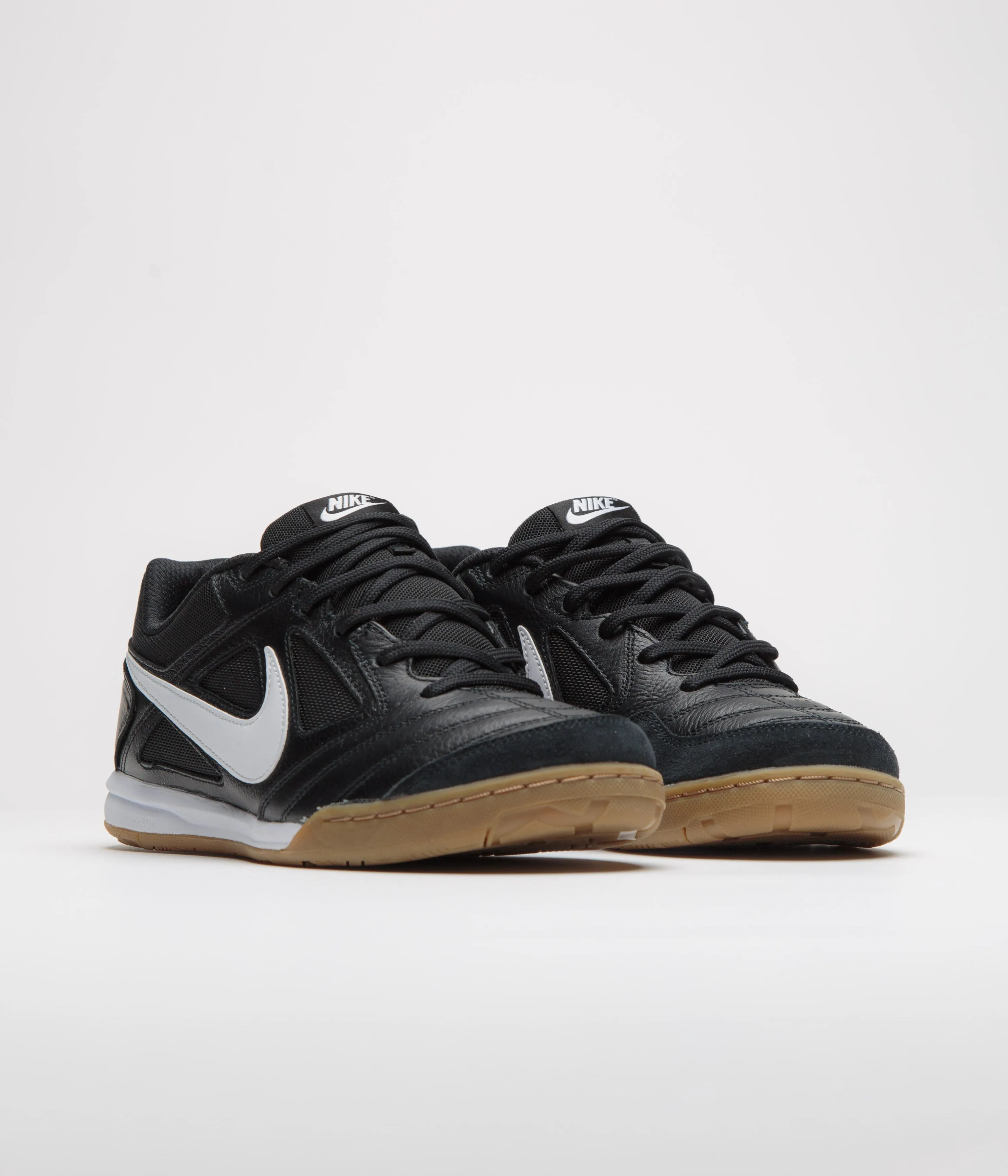 Nike Gato Shoes - Black / White - Gum Light Brown