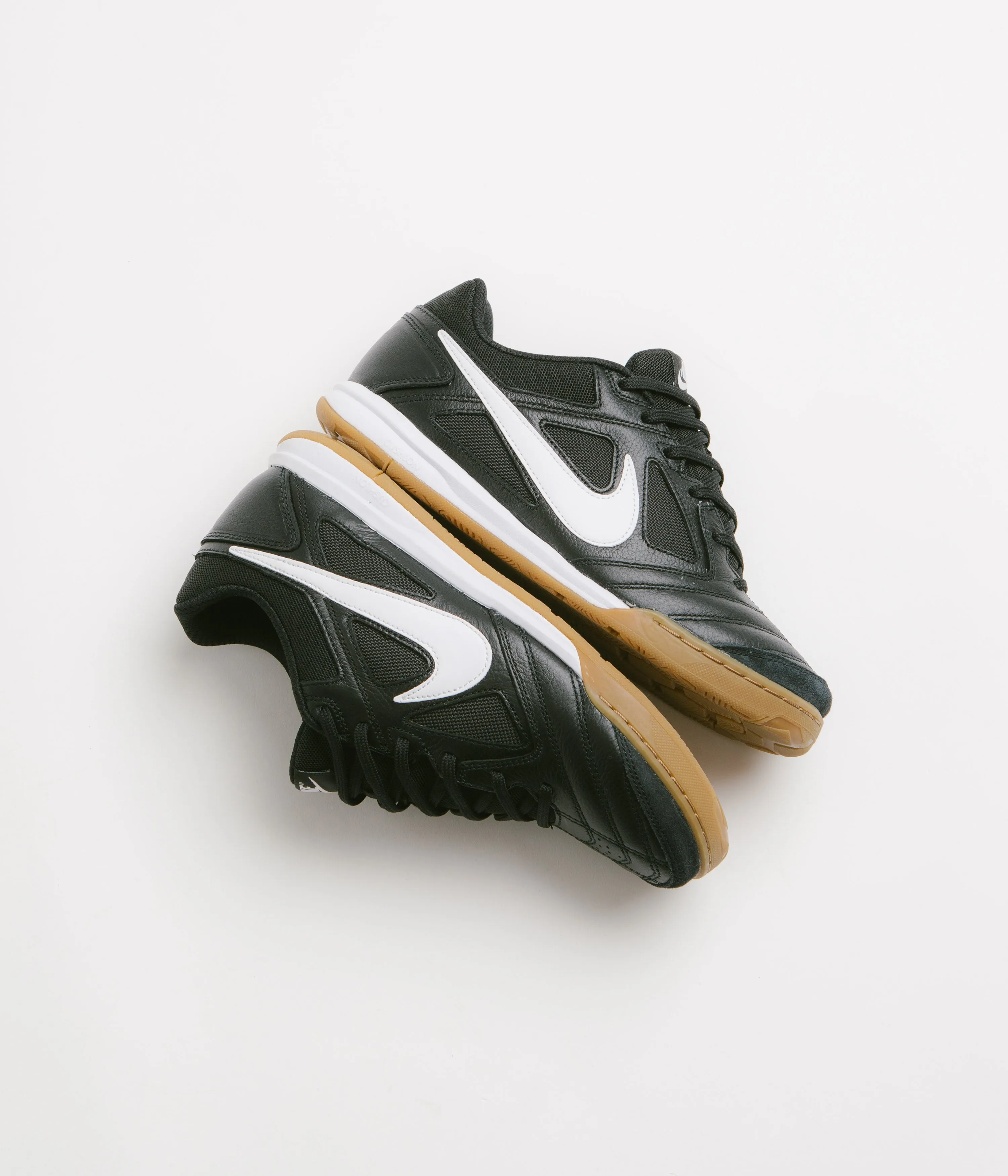 Nike Gato Shoes - Black / White - Gum Light Brown