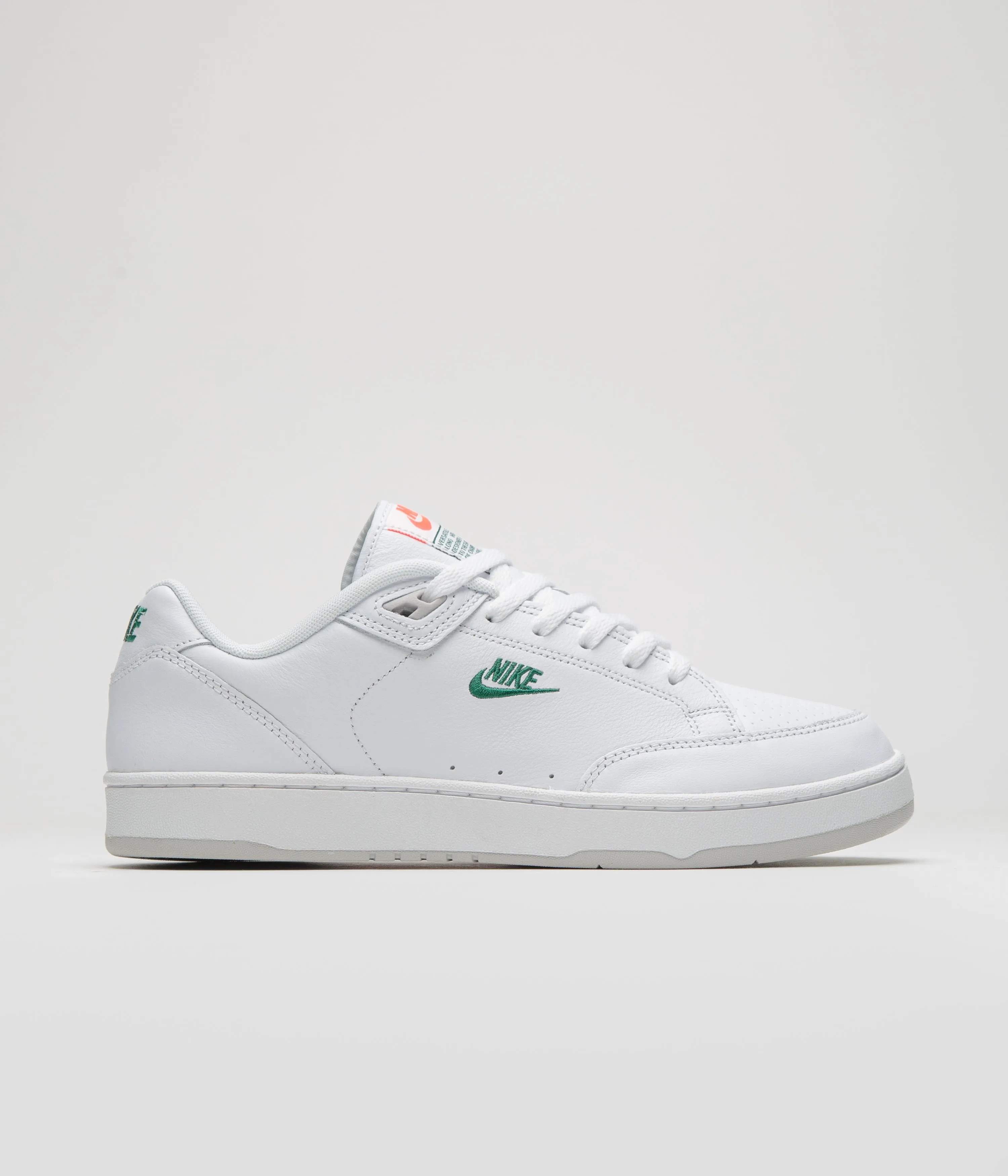 Nike Grandstand II Premium Shoes - White / Dark Cypress - Dark Cypress