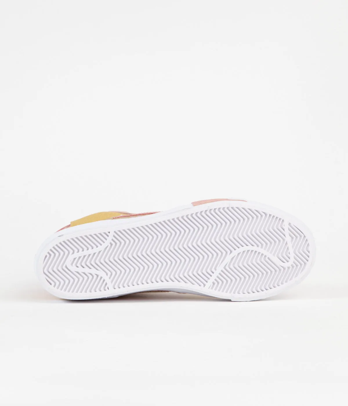 Nike SB Blazer Mid Premium Shoes - Sanded Gold / White - Burnt Sunrise