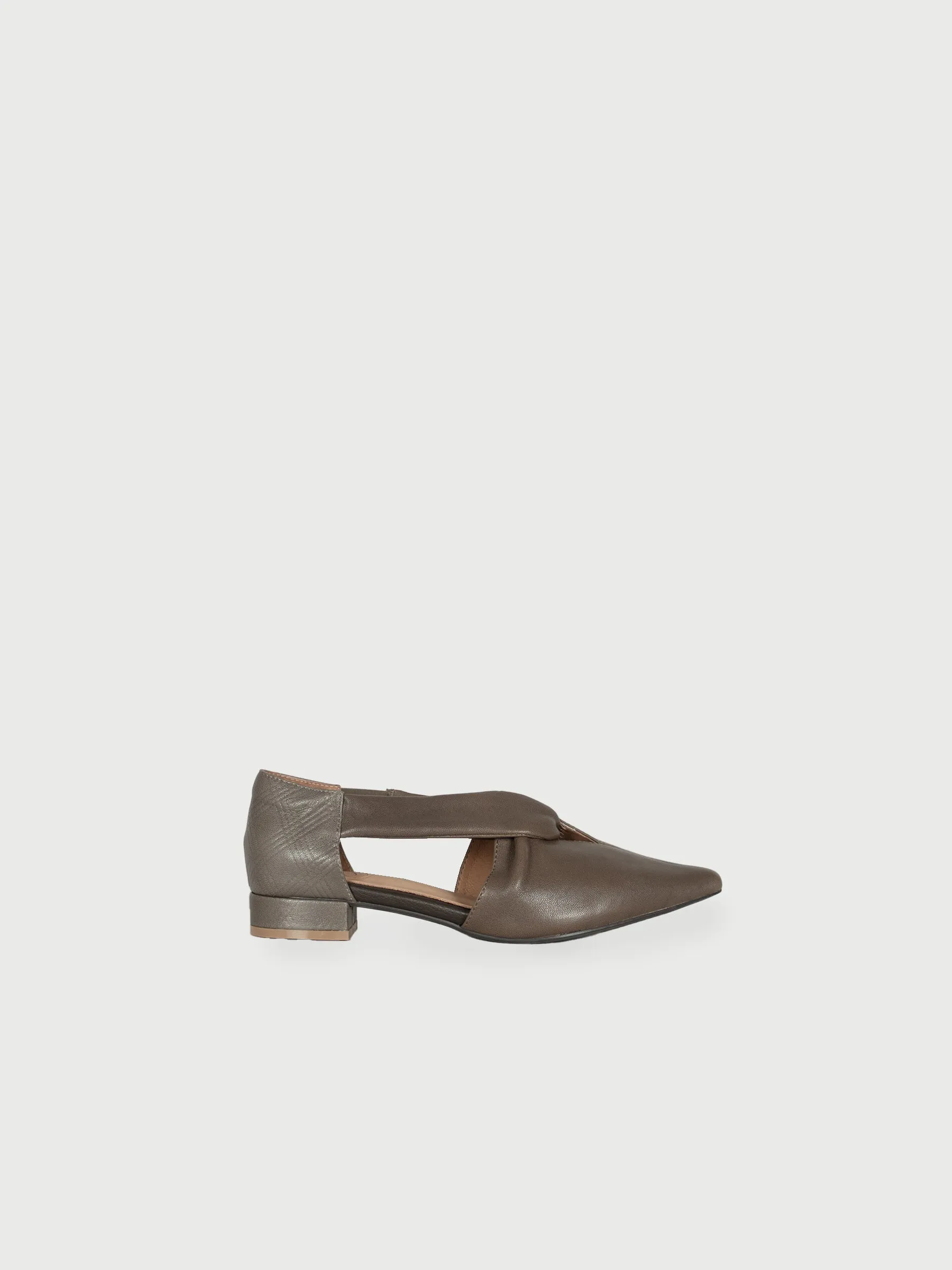 Ophelia 𖦞 Pointed Toe Mixed Leather Heels