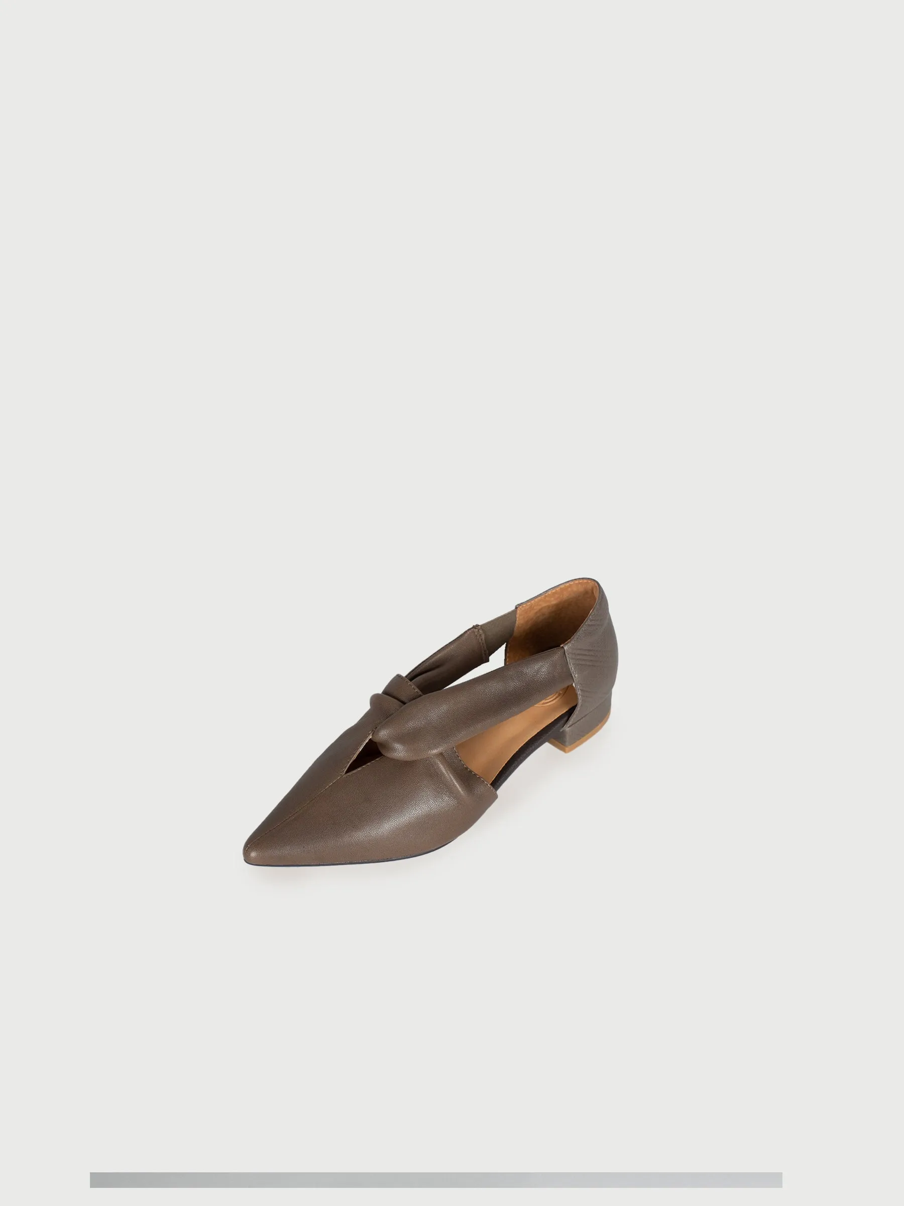 Ophelia 𖦞 Pointed Toe Mixed Leather Heels