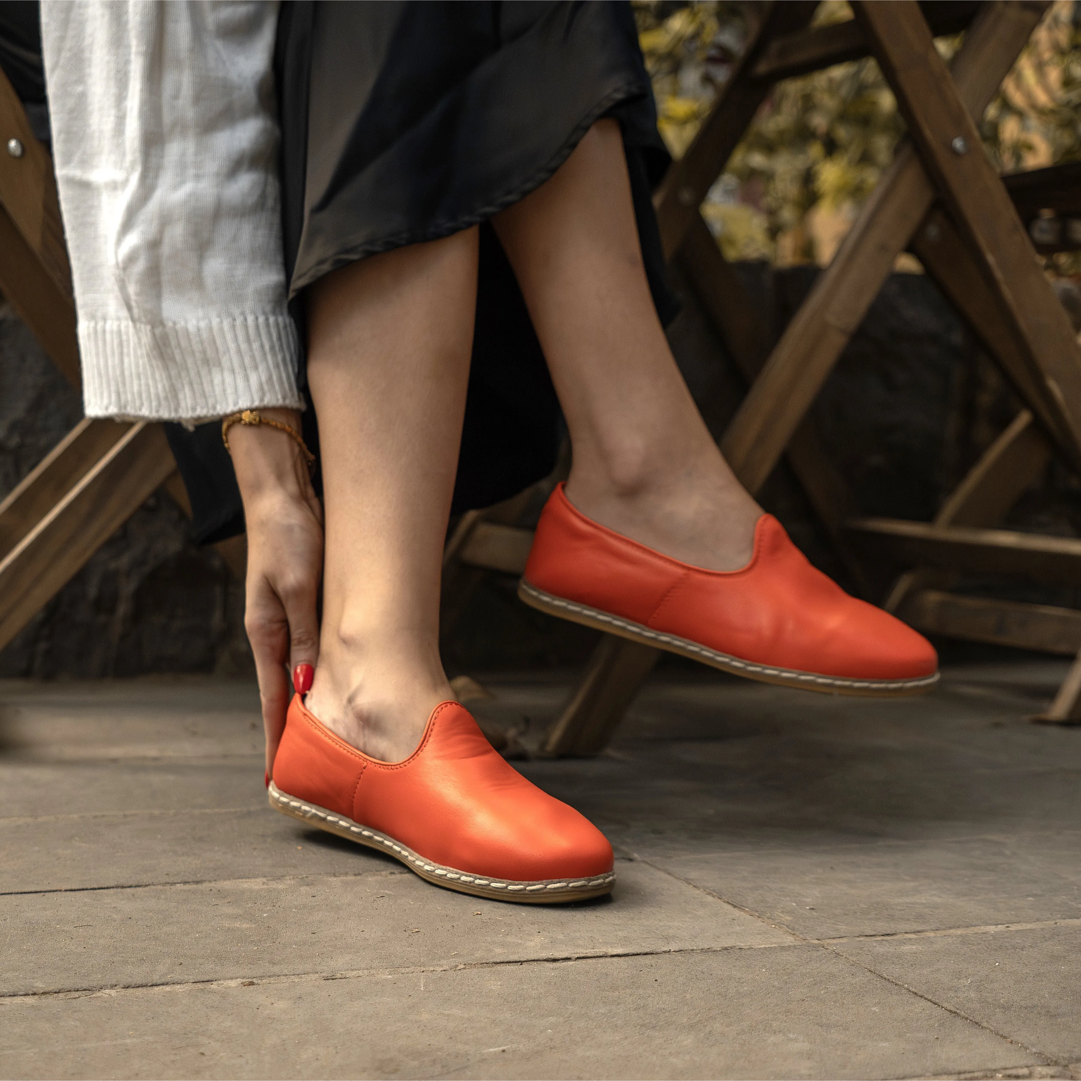 Orange Slip-On