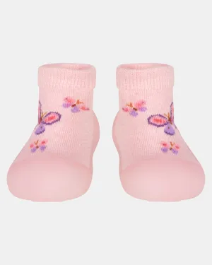Organic Hybrid Walking Socks Jacquard - Butterfly Bliss