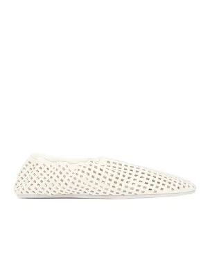 Perforated Ballet Flat in Tofu