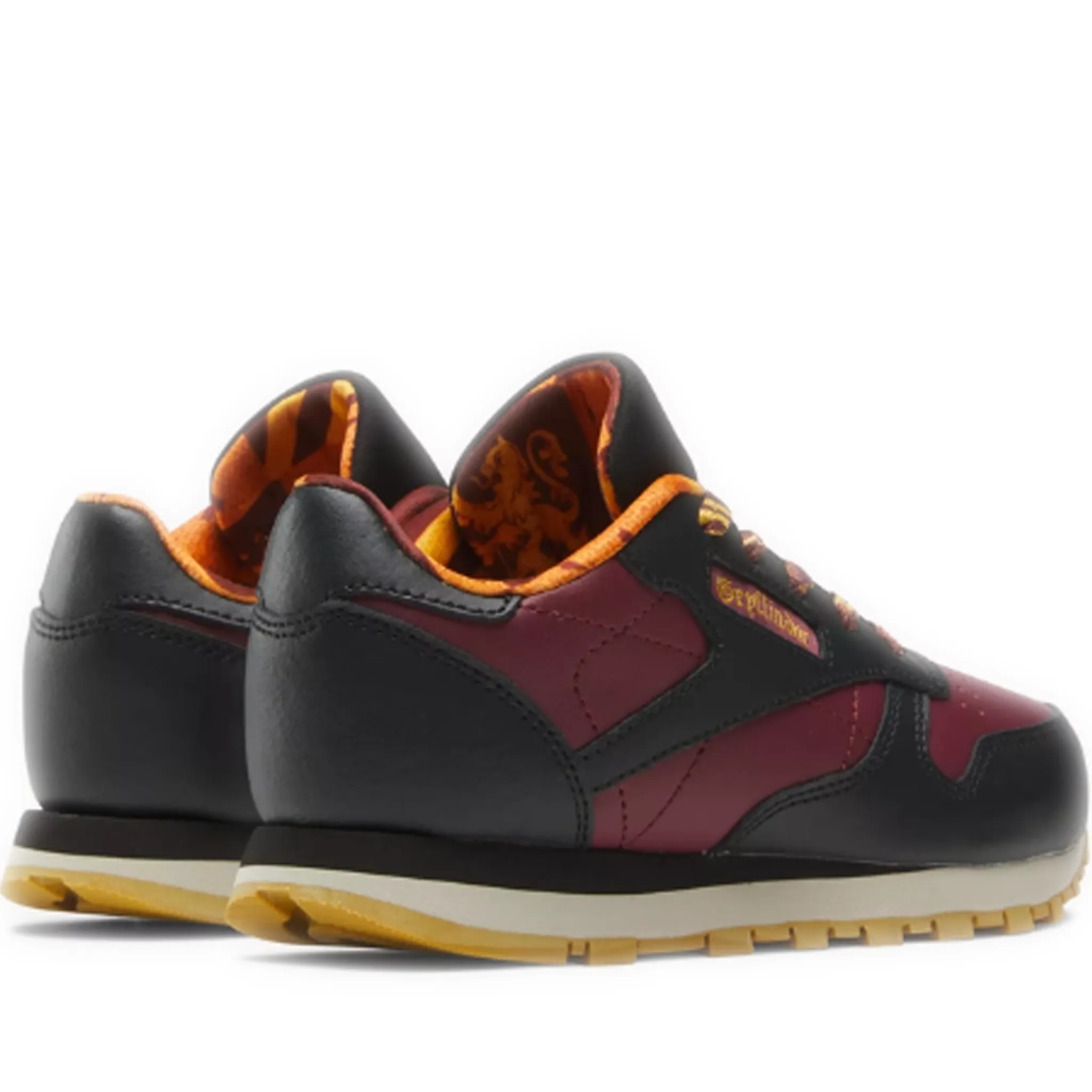 Preschool Reebok Harry Potter Gryffindor Classic Leather Shoes - Black/Alabaster/Merlot/Gold