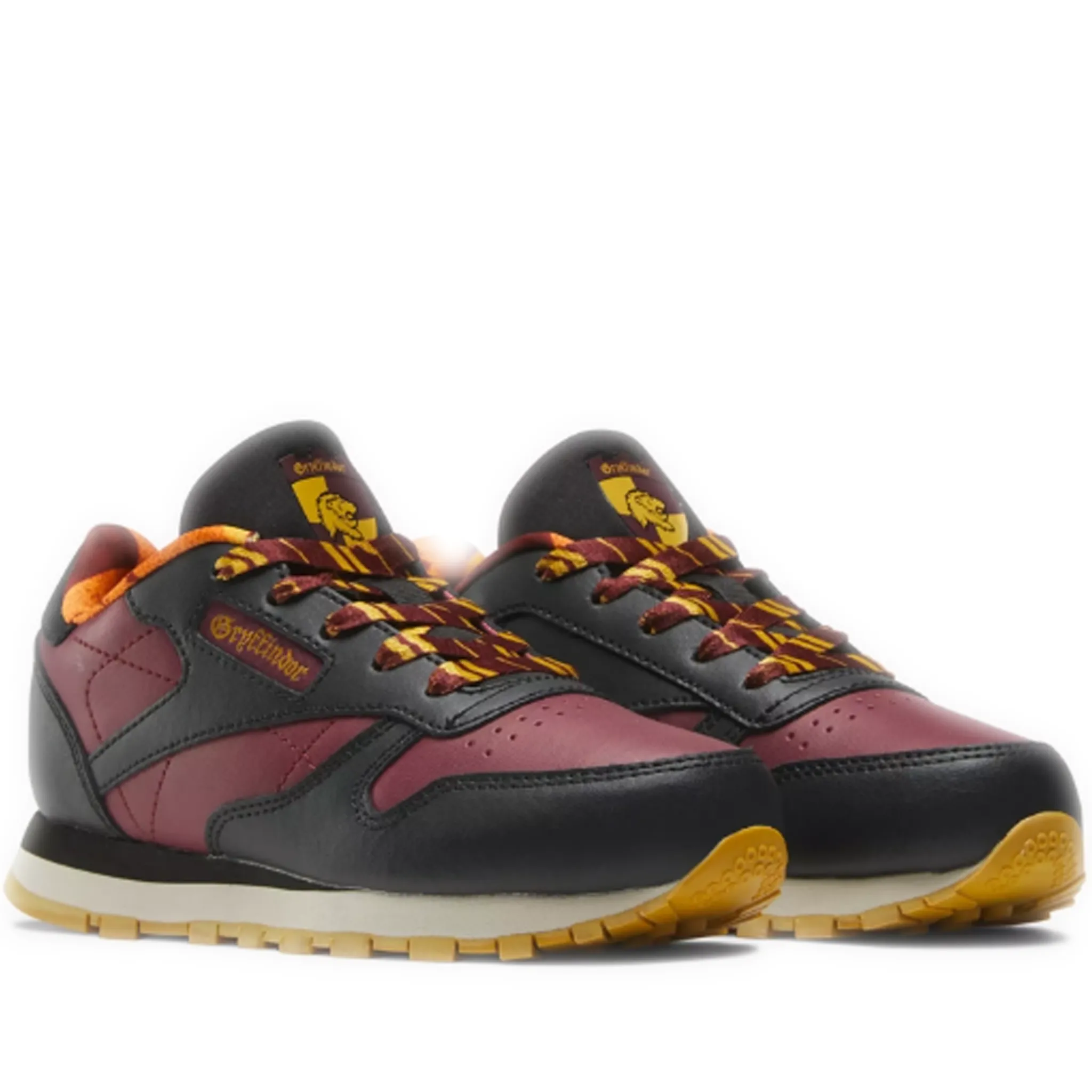 Preschool Reebok Harry Potter Gryffindor Classic Leather Shoes - Black/Alabaster/Merlot/Gold