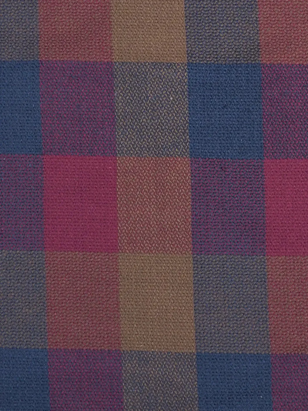 Pure Organic Cotton Mid-Weight Plaid Fabric ( CN12415 ）