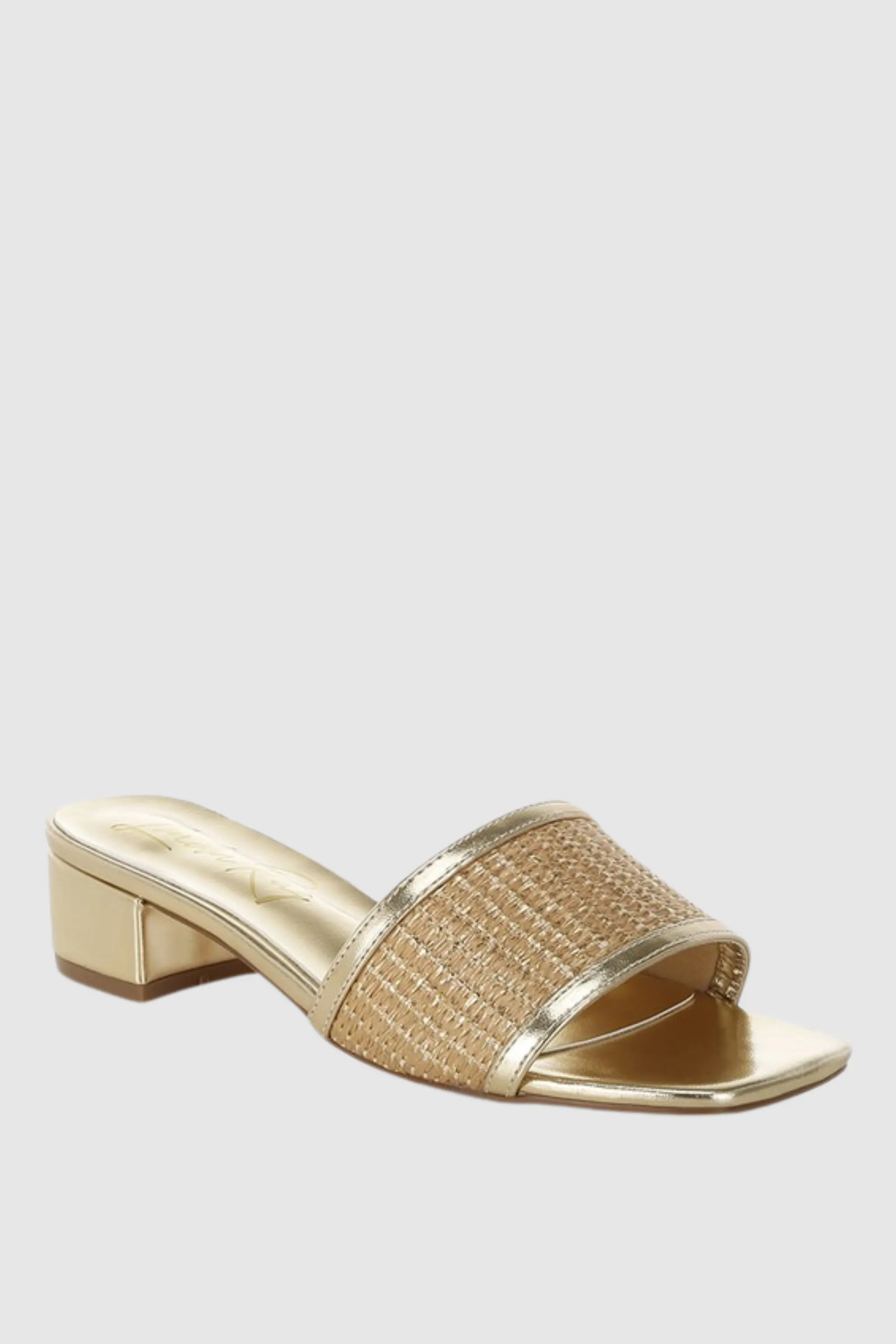 Raffia Slip On Sandals
