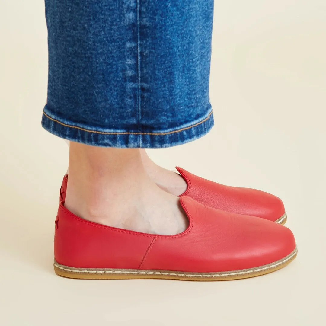 Red Slip-On