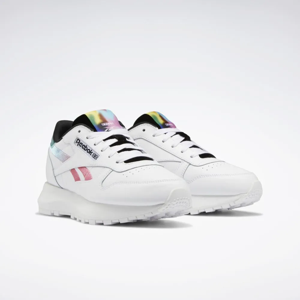 Reebok Footwear Women Nao Serati Classic Leather SP Women's Shoes FTWWHT/PREPUR/CBLACK