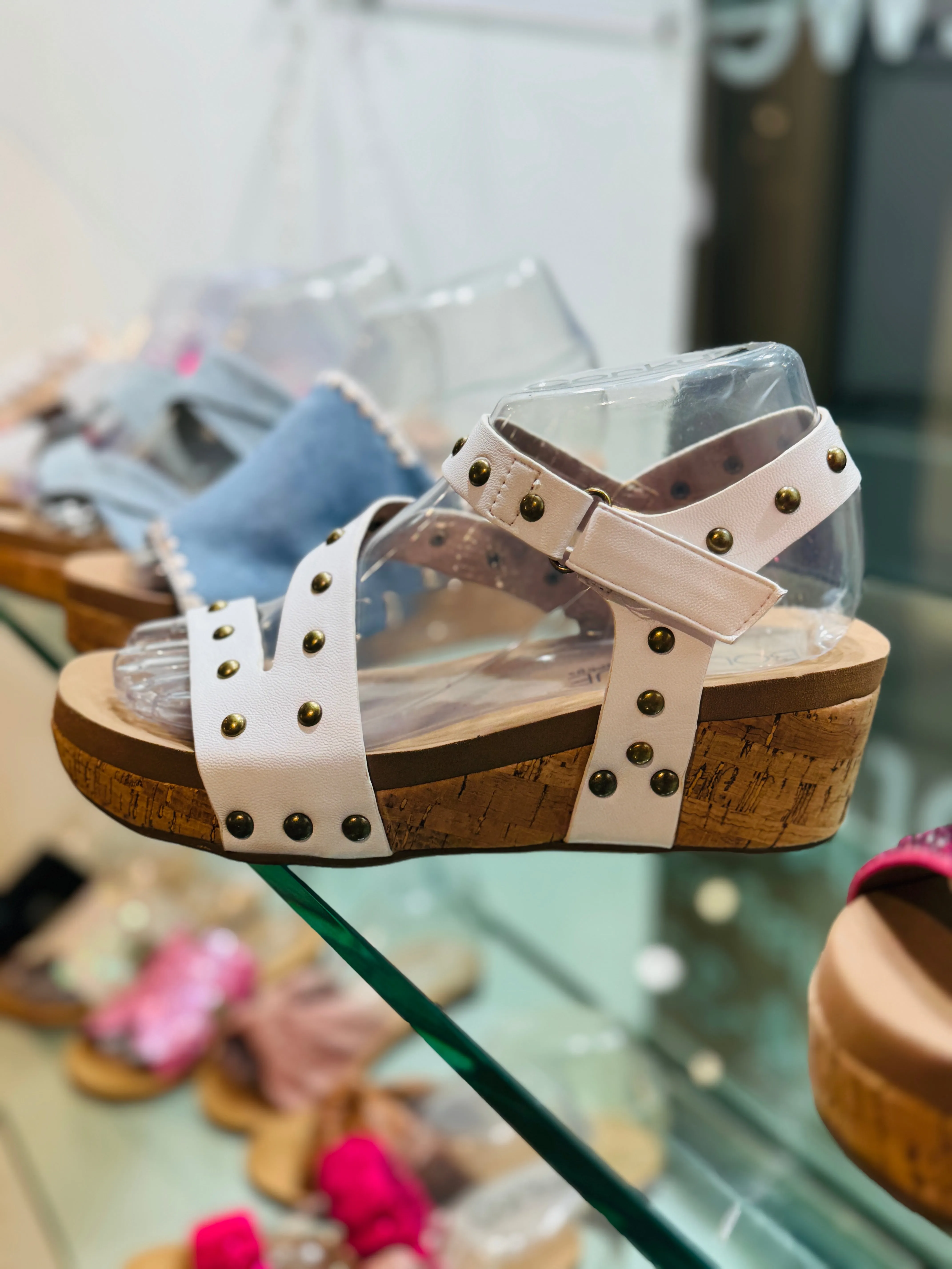 Revolve Studded Wedge Shoe