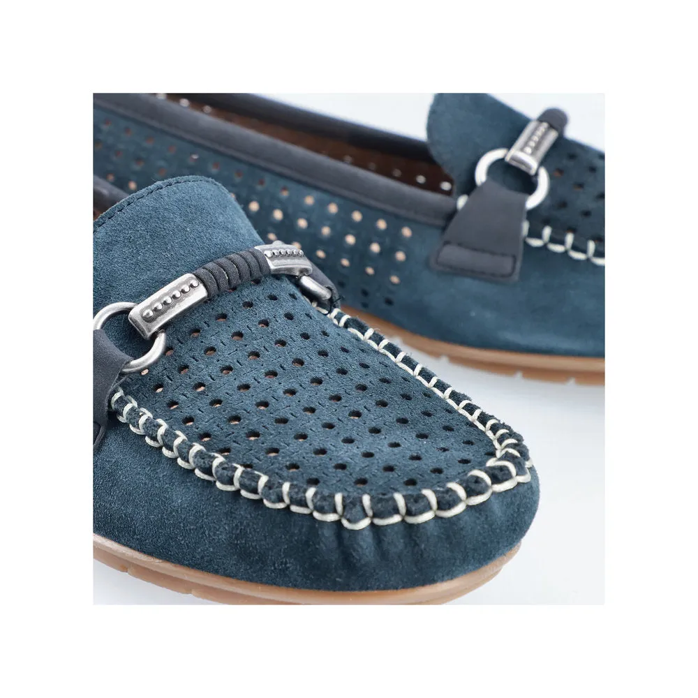 Rieker Ladies Trim Moccasin
