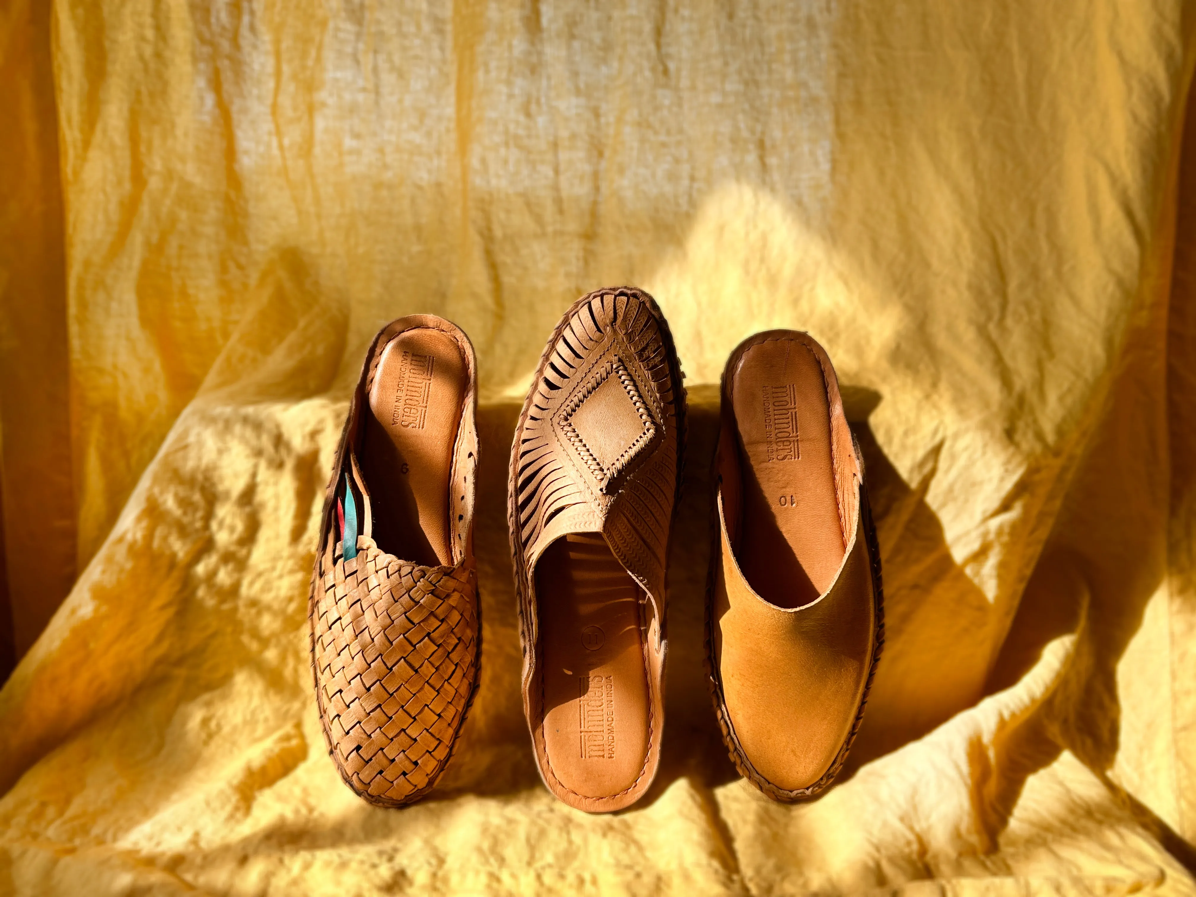 Seconds: Women's Woven Slide in Honey   Stripes