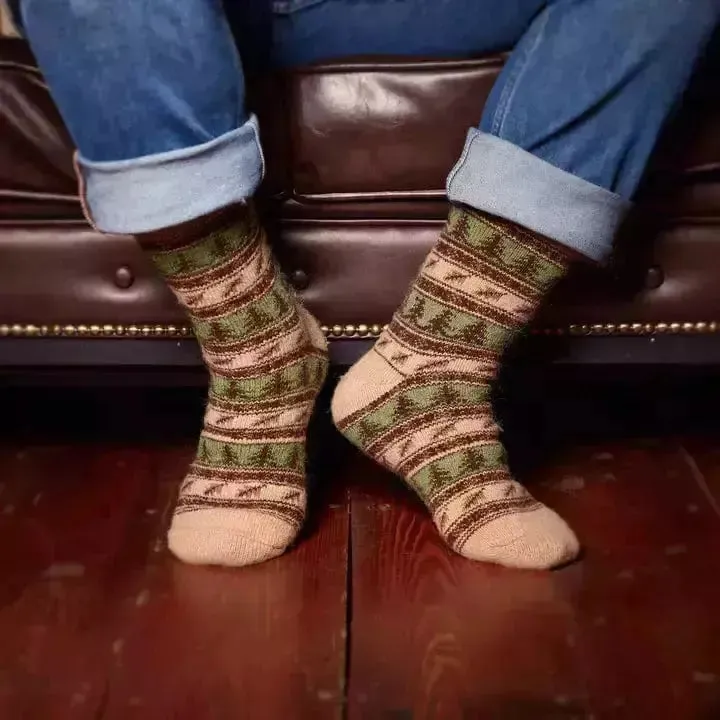 Siberia Spirit Nordic Forest Crew Socks