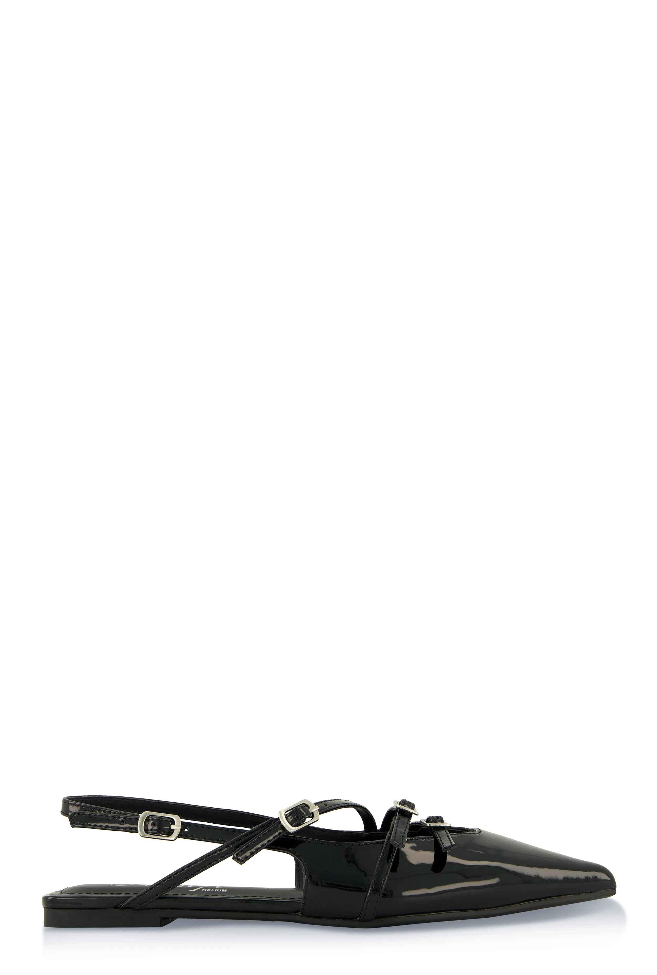 Slingback Buckle Flats