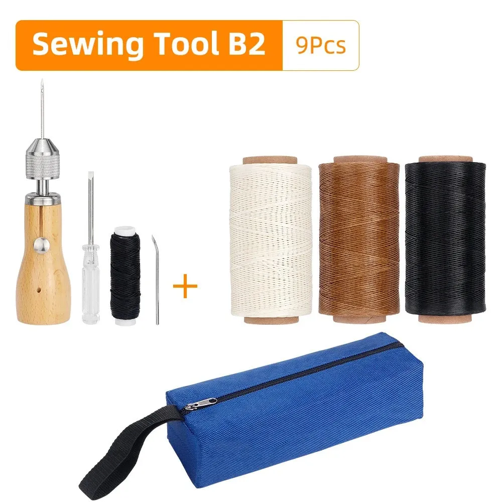 Speedy Stitcher Sewing Awl Kit - Professional Hand Stitching Tool for Leather & Heavy Fabrics