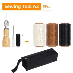 Speedy Stitcher Sewing Awl Kit - Professional Hand Stitching Tool for Leather & Heavy Fabrics