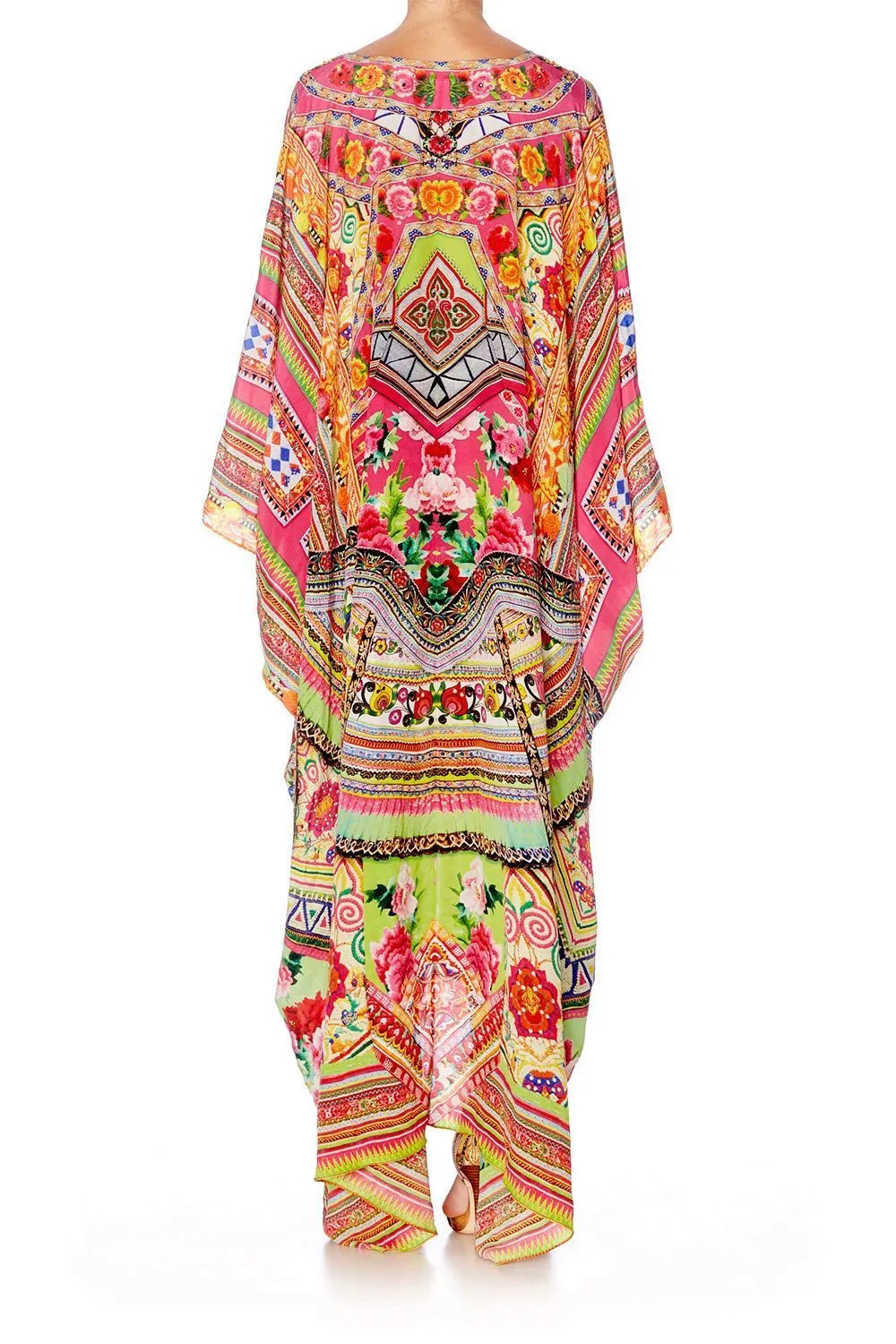 SPLIT HEM LACE UP KAFTAN HANI HONEY