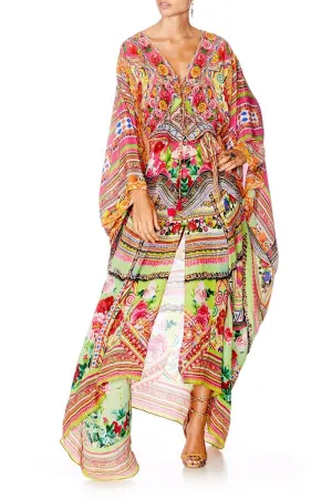 SPLIT HEM LACE UP KAFTAN HANI HONEY