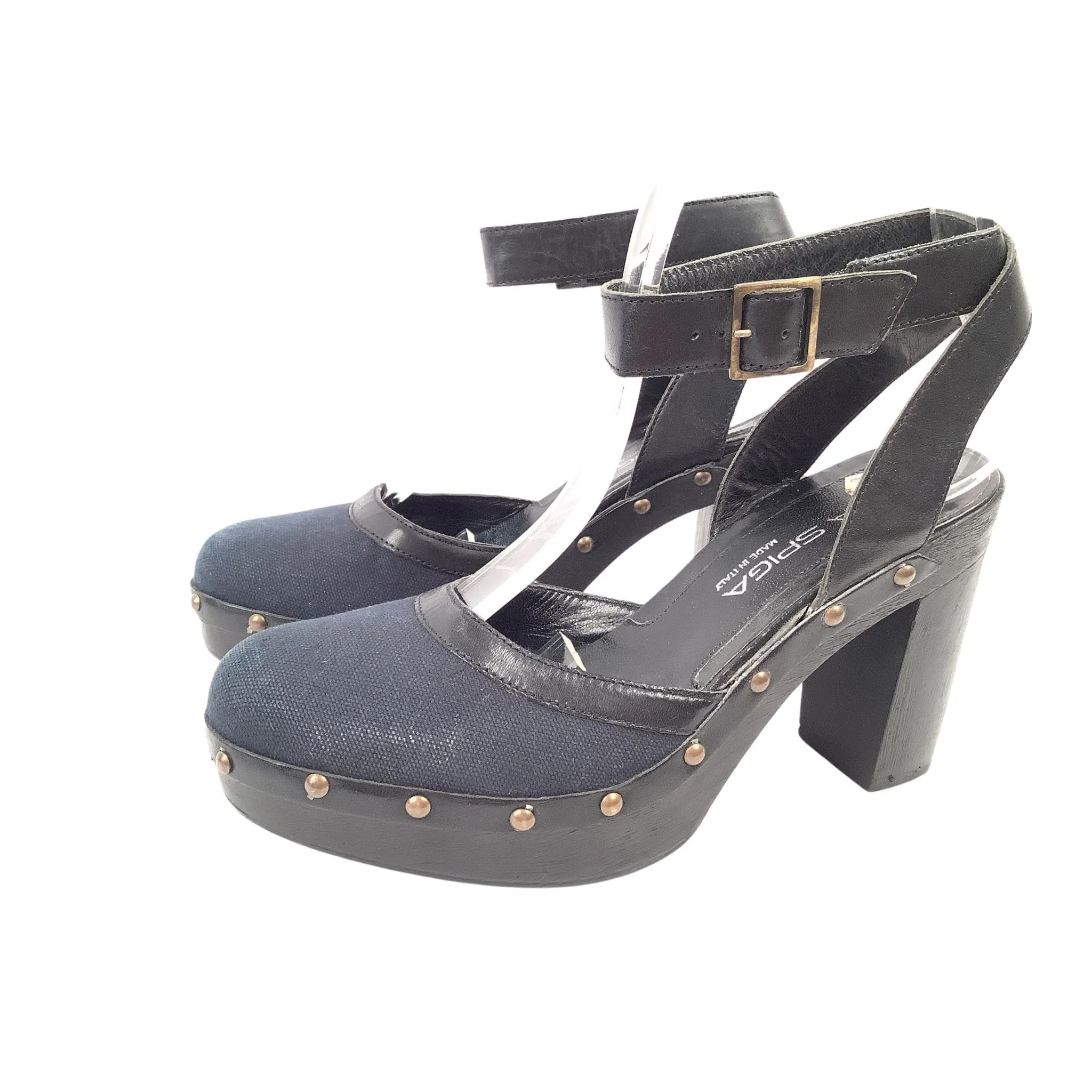Studded Platform Heels