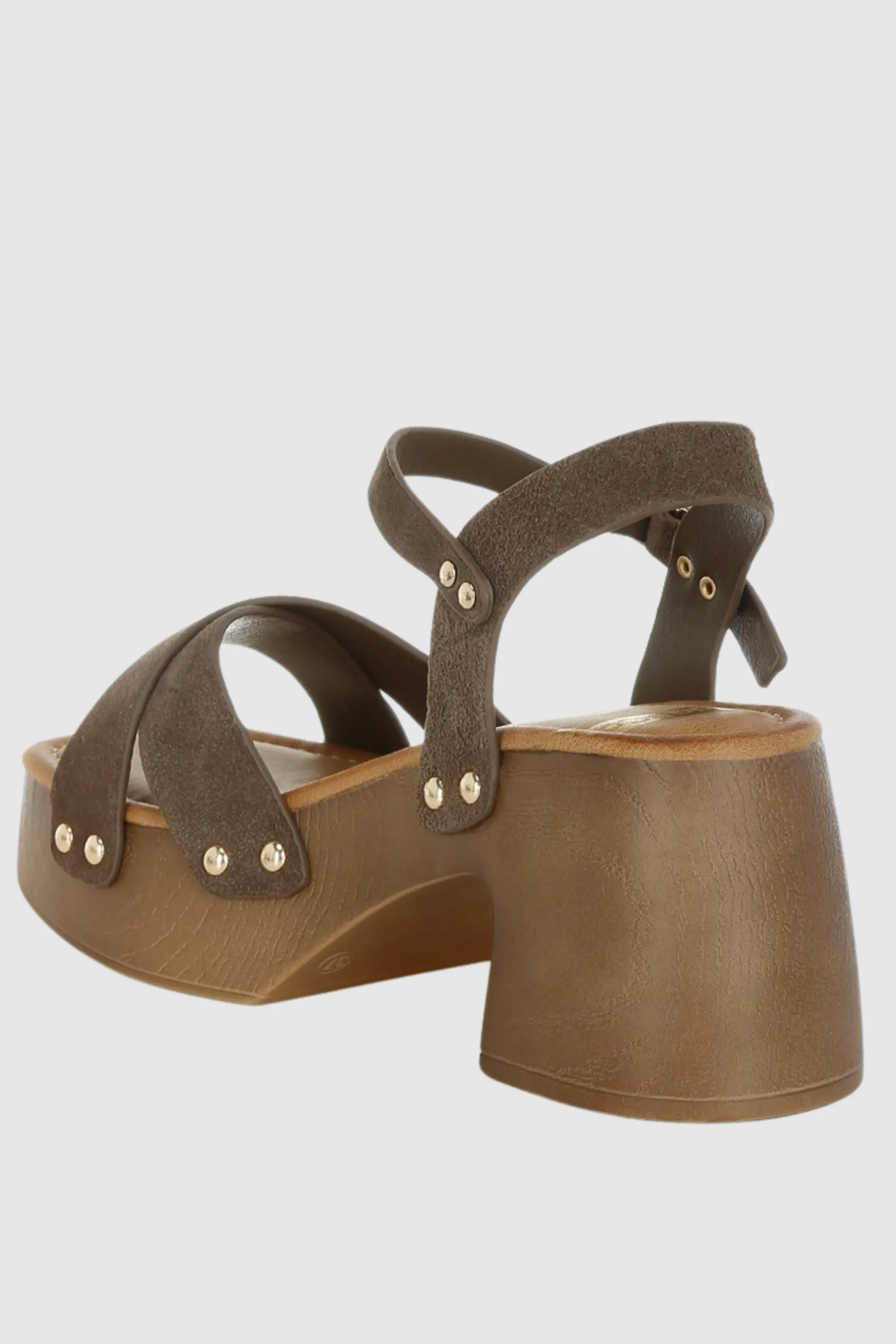 Studded Suede Clog Sandals