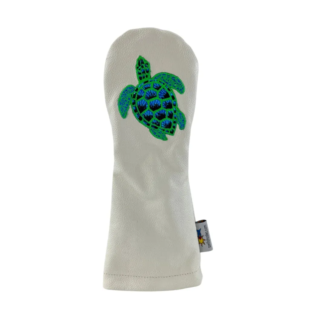 Sunfish: Hand Embroidered Headcover (Driver, Fairway, Hybrid, or Set) - Sea Turtle