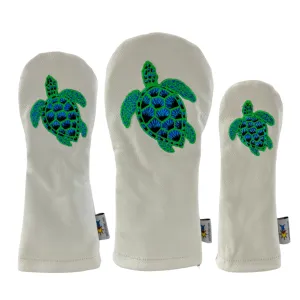 Sunfish: Hand Embroidered Headcover (Driver, Fairway, Hybrid, or Set) - Sea Turtle