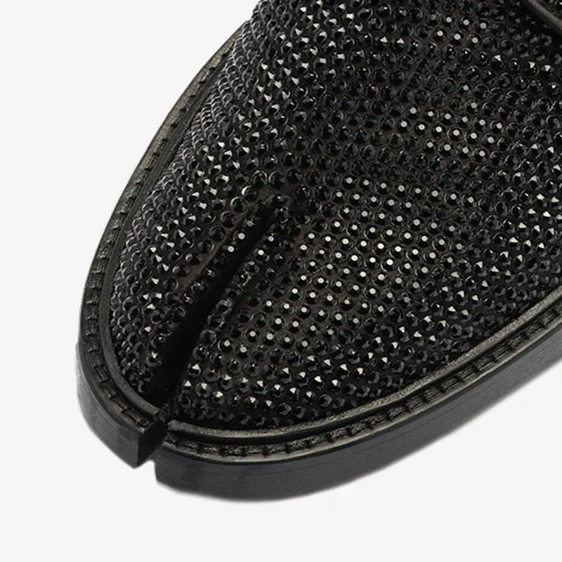 Tabi Laced Rhinestone-Embellished Shoes