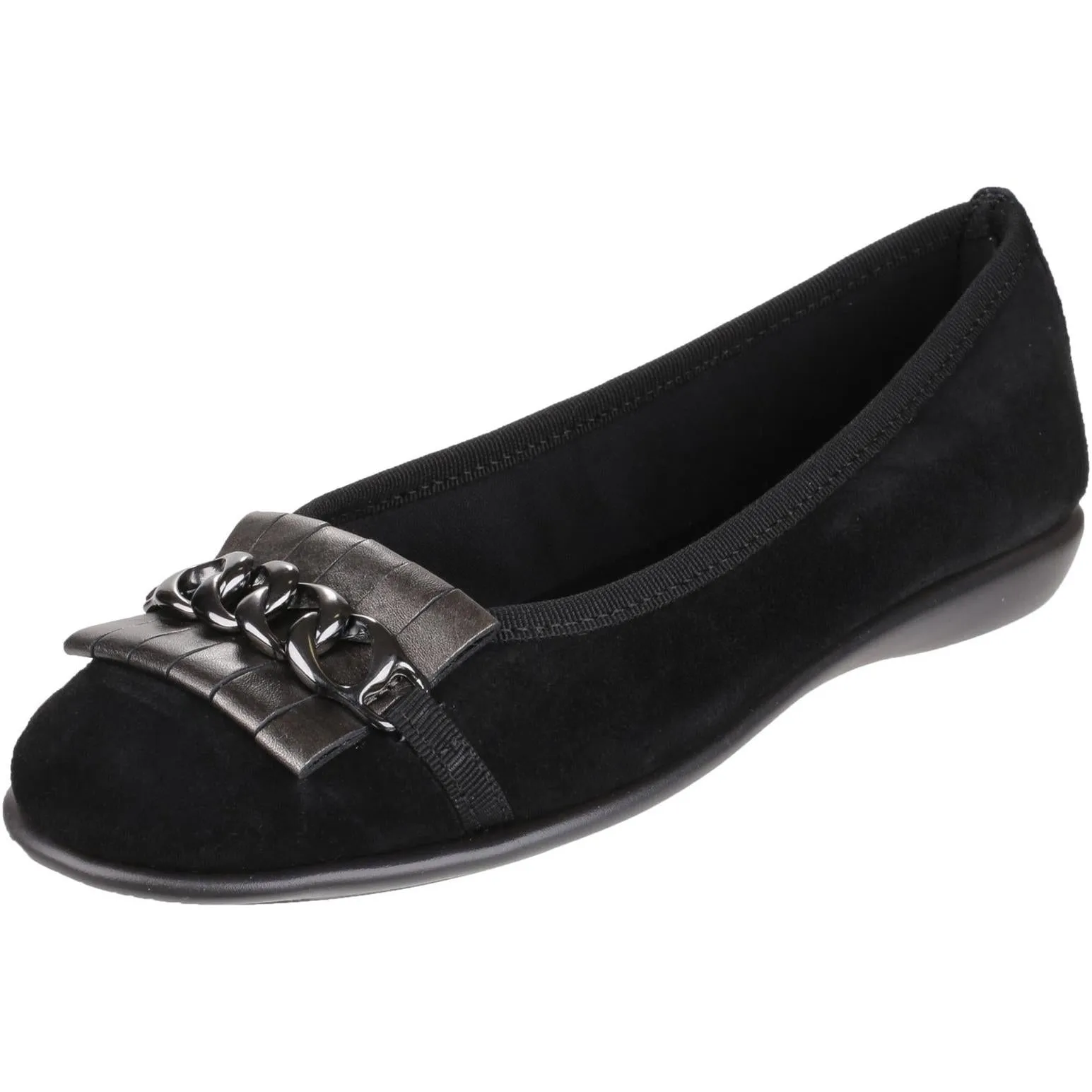 The Flexx Miss Chain Suede/Shadow Shoes