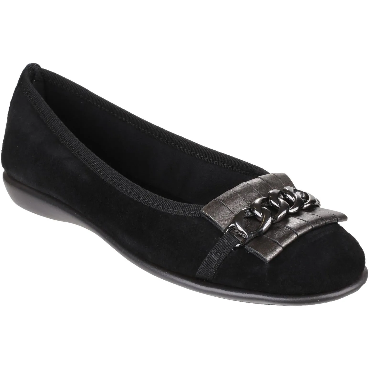 The Flexx Miss Chain Suede/Shadow Shoes