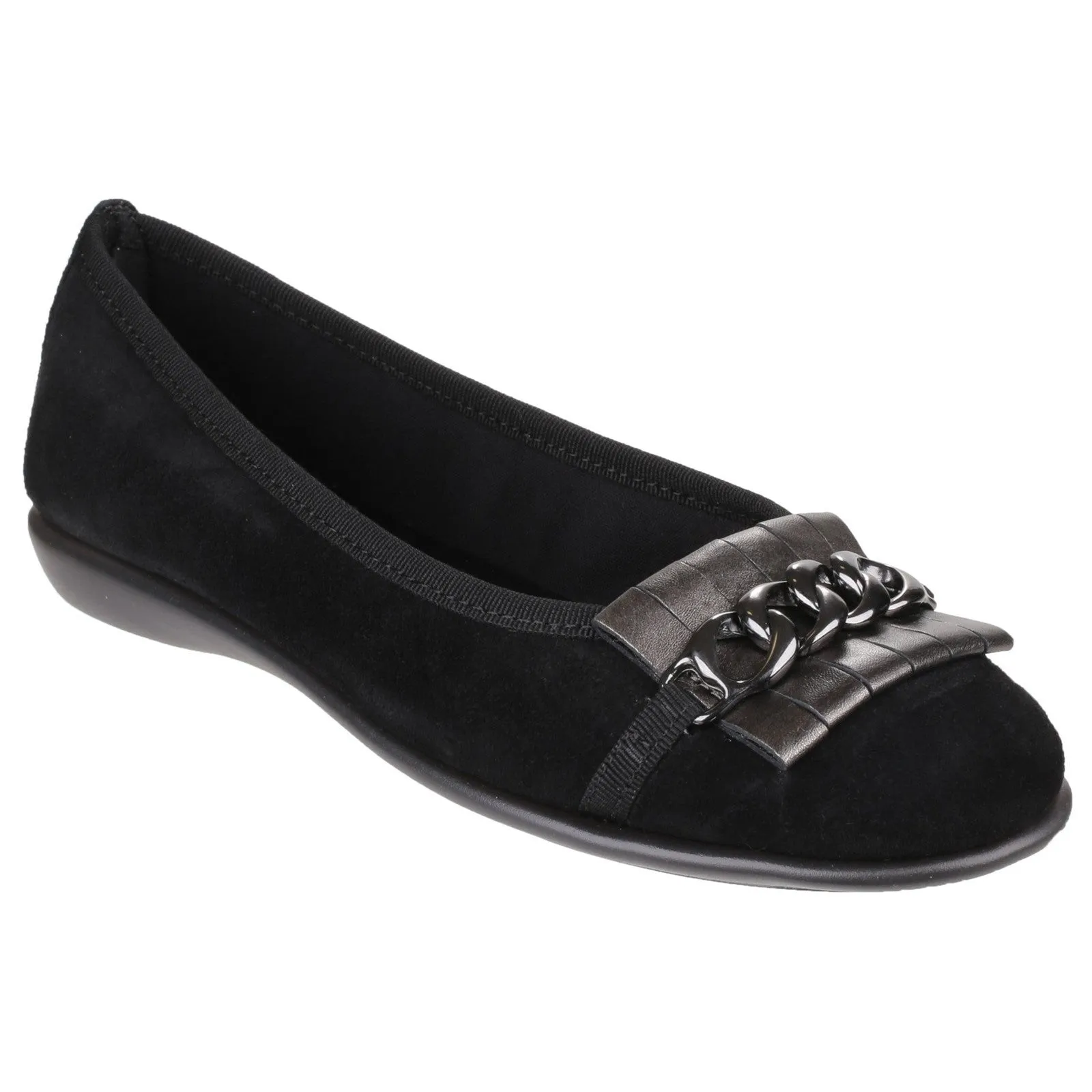 The Flexx Miss Chain Suede/Shadow Shoes