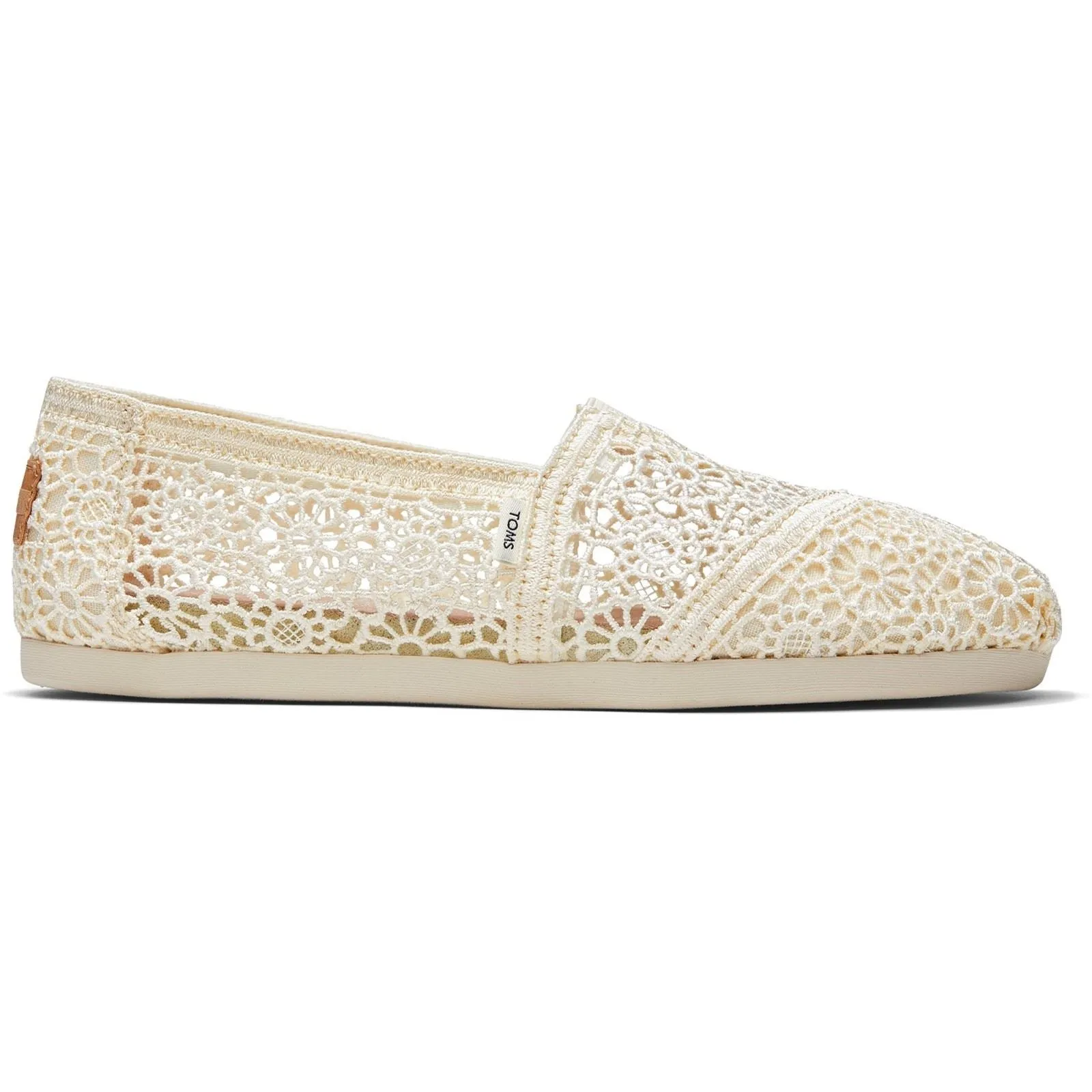 TOMS Alpargata Natural 100% Polyester Female Slip On Ladies Shoes