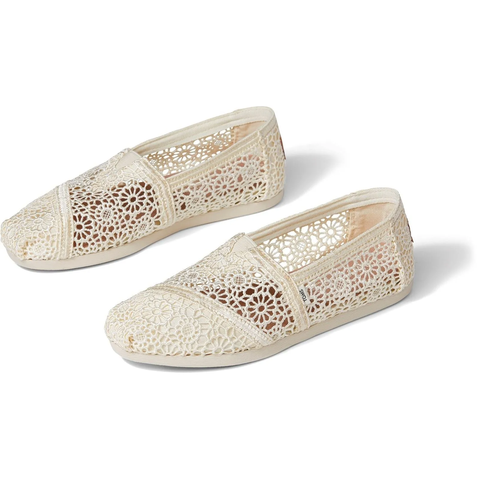 TOMS Alpargata Natural 100% Polyester Female Slip On Ladies Shoes