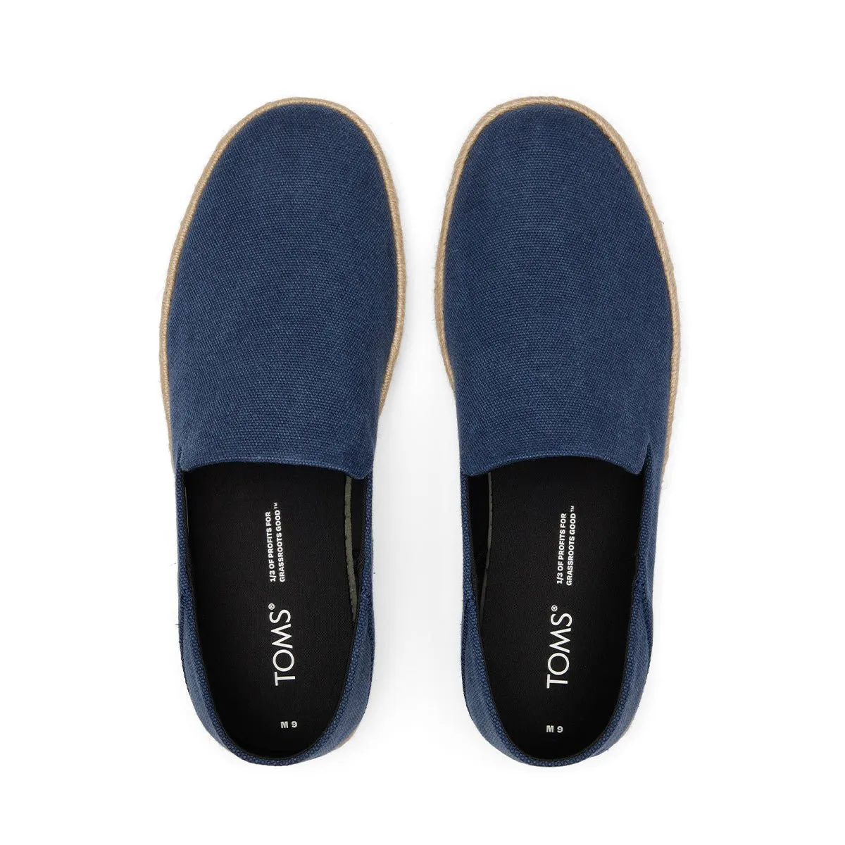 TOMS Espadrille Santiago Men - Navy Recycled Cotton Canvas