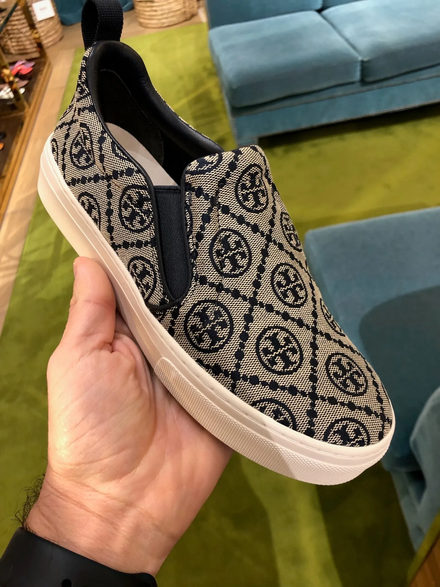 Tory Burch T monogramm slip on