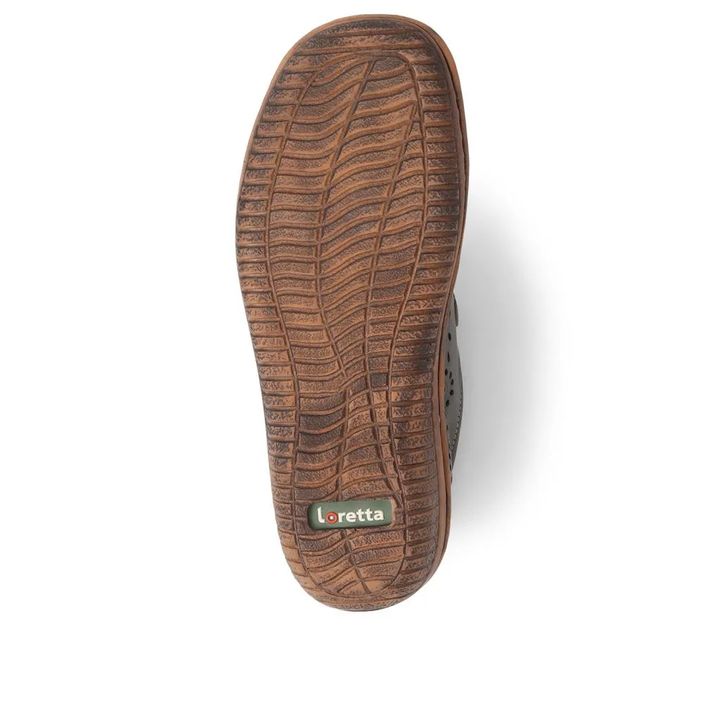 Touch-Fasten Leather Shoes  - HAK39025 / 325 540