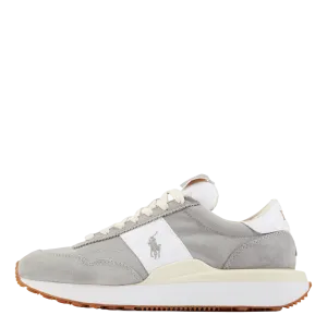 Train 89 Suede & Oxford Sneaker Soft Grey/White
