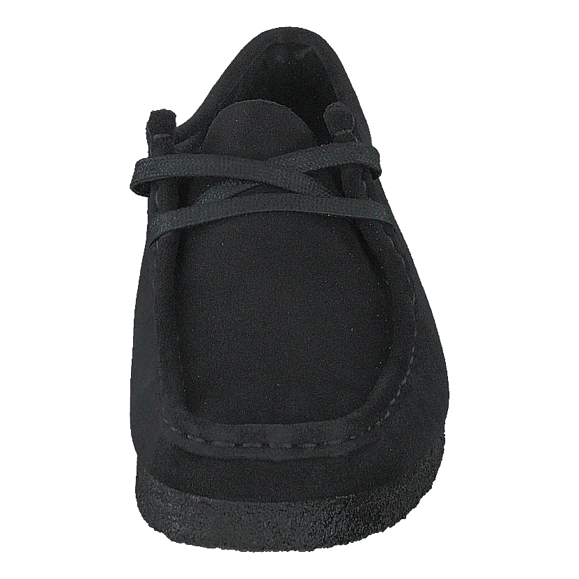 Wallabee Black Suede