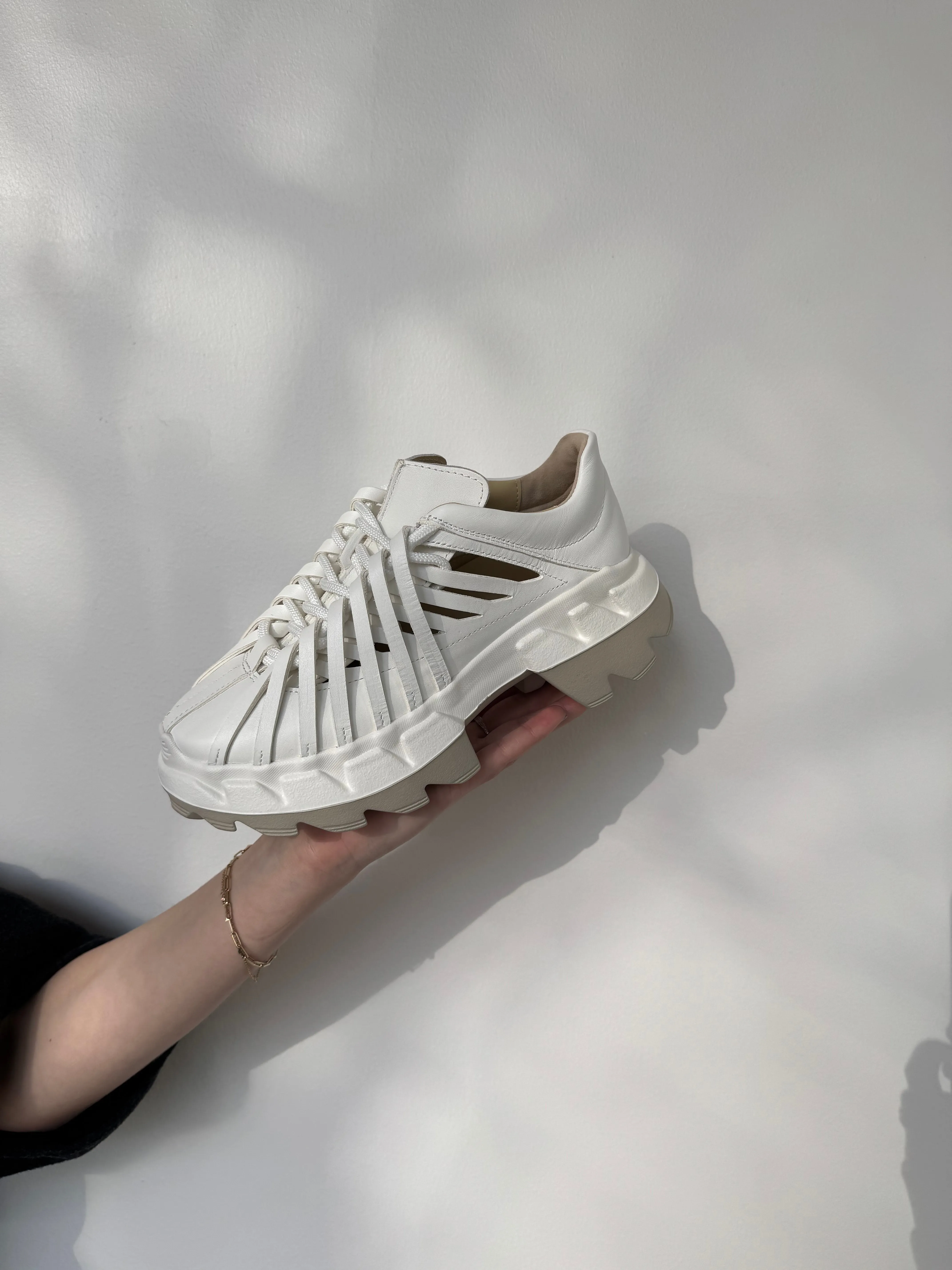 White Arko Osta Woven Sneakers