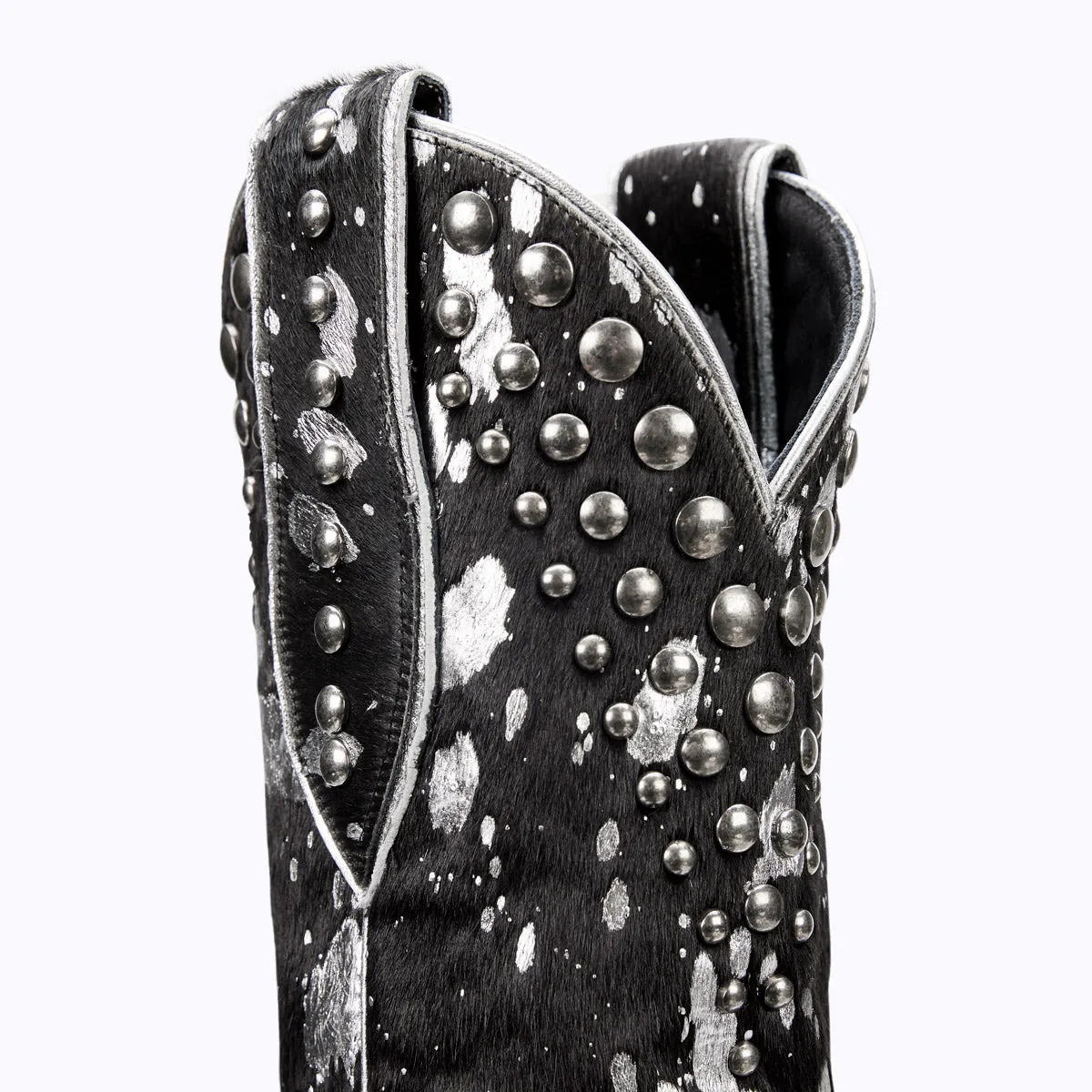 Wild Hair Sterling Cinder Hair on Hide Leather Boots (DS) L