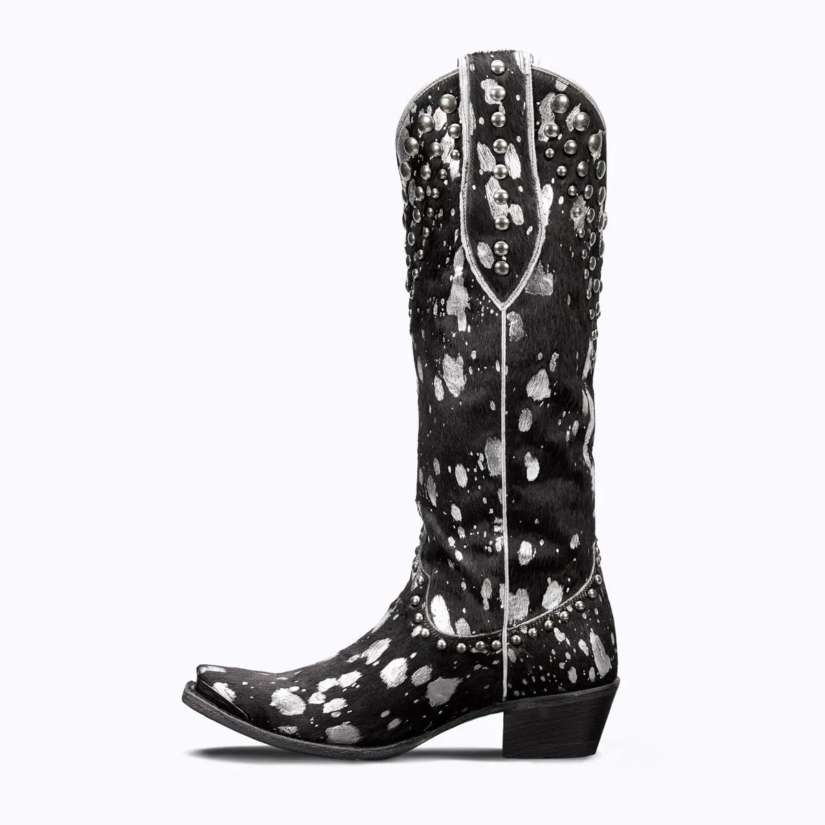 Wild Hair Sterling Cinder Hair on Hide Leather Boots (DS) L