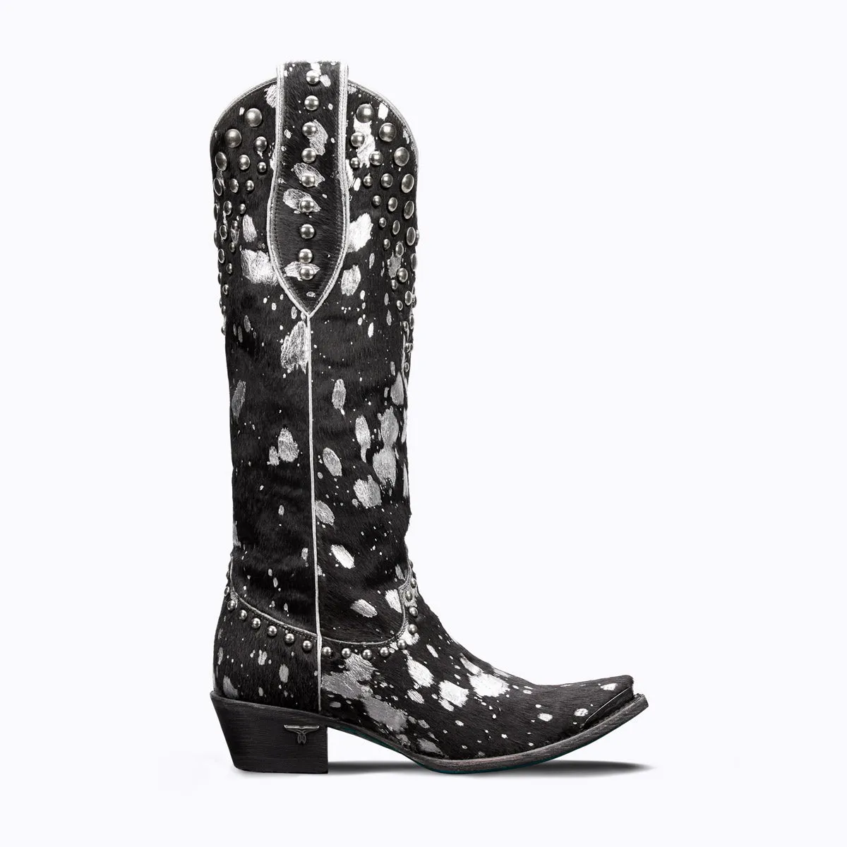 Wild Hair Sterling Cinder Hair on Hide Leather Boots (DS) L