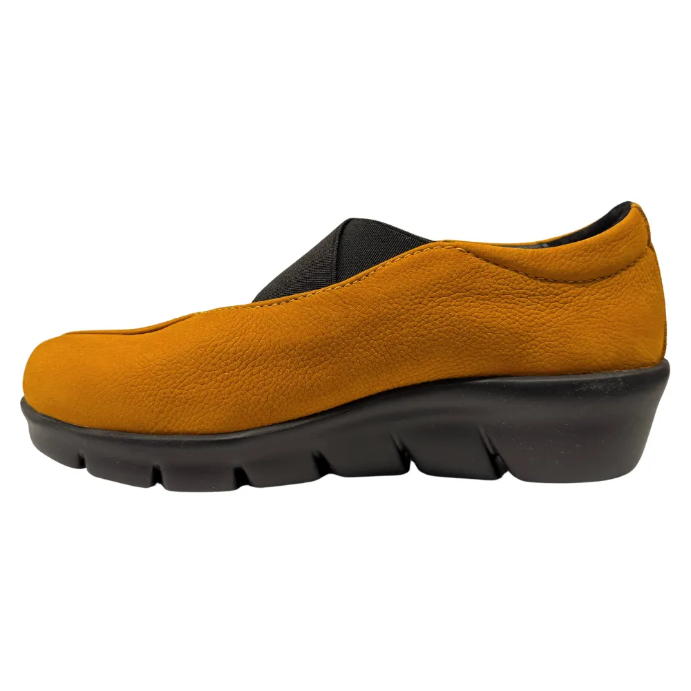 Wolky Cursa Antique Dark Ochre Nubuck Shoe (Women's)