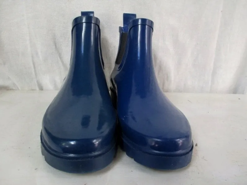 Womens Ladies POLO SPORT Wellies Rain Duck Boots Garden Foul Weather Shoes BLUE 6