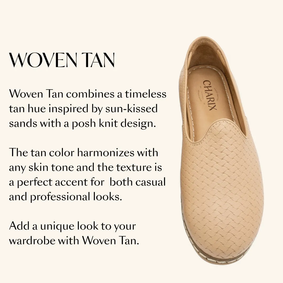 Woven Tan Slip-On