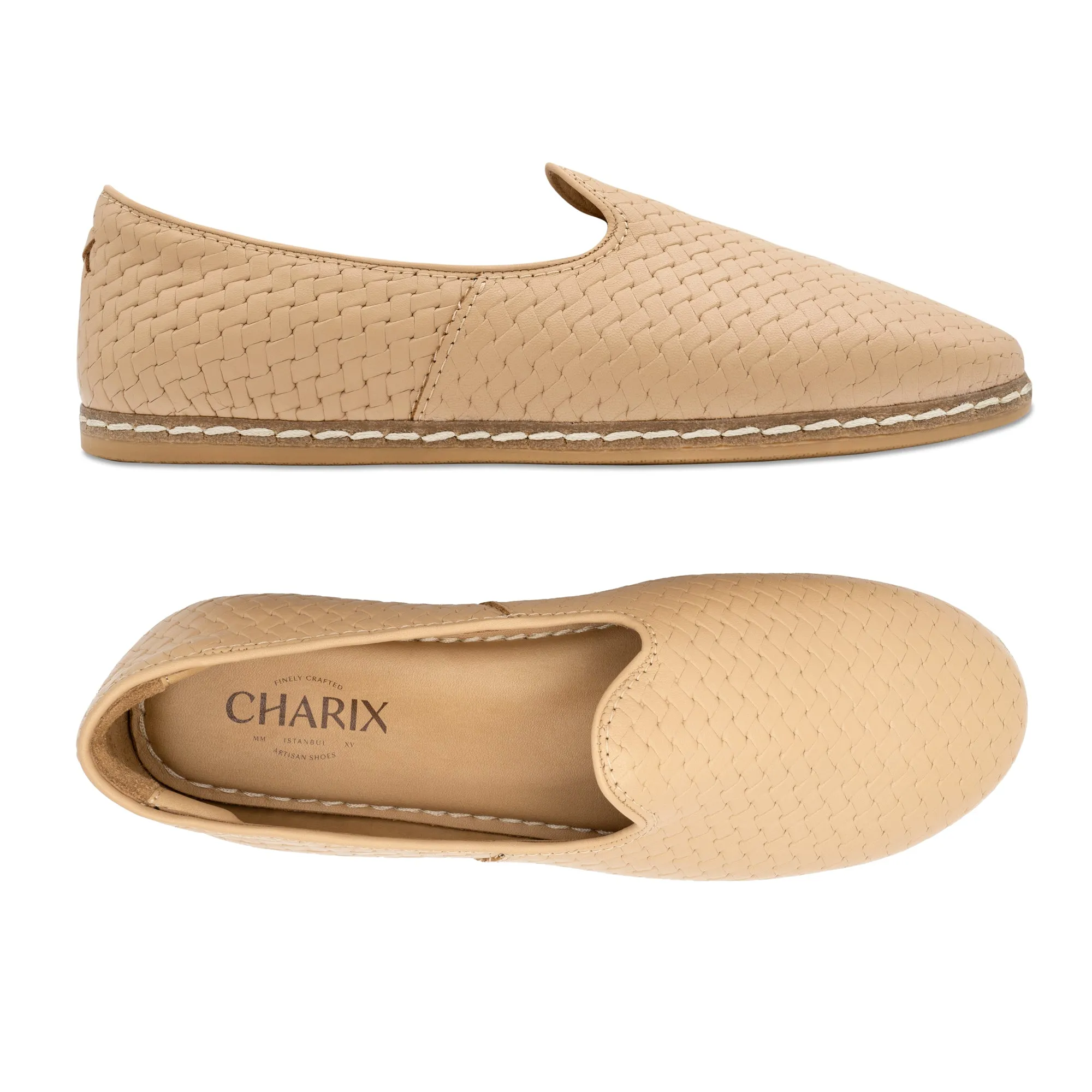 Woven Tan Slip-On