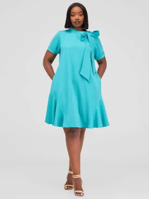 WSC Mariste Foi Shift Dress - Teal
