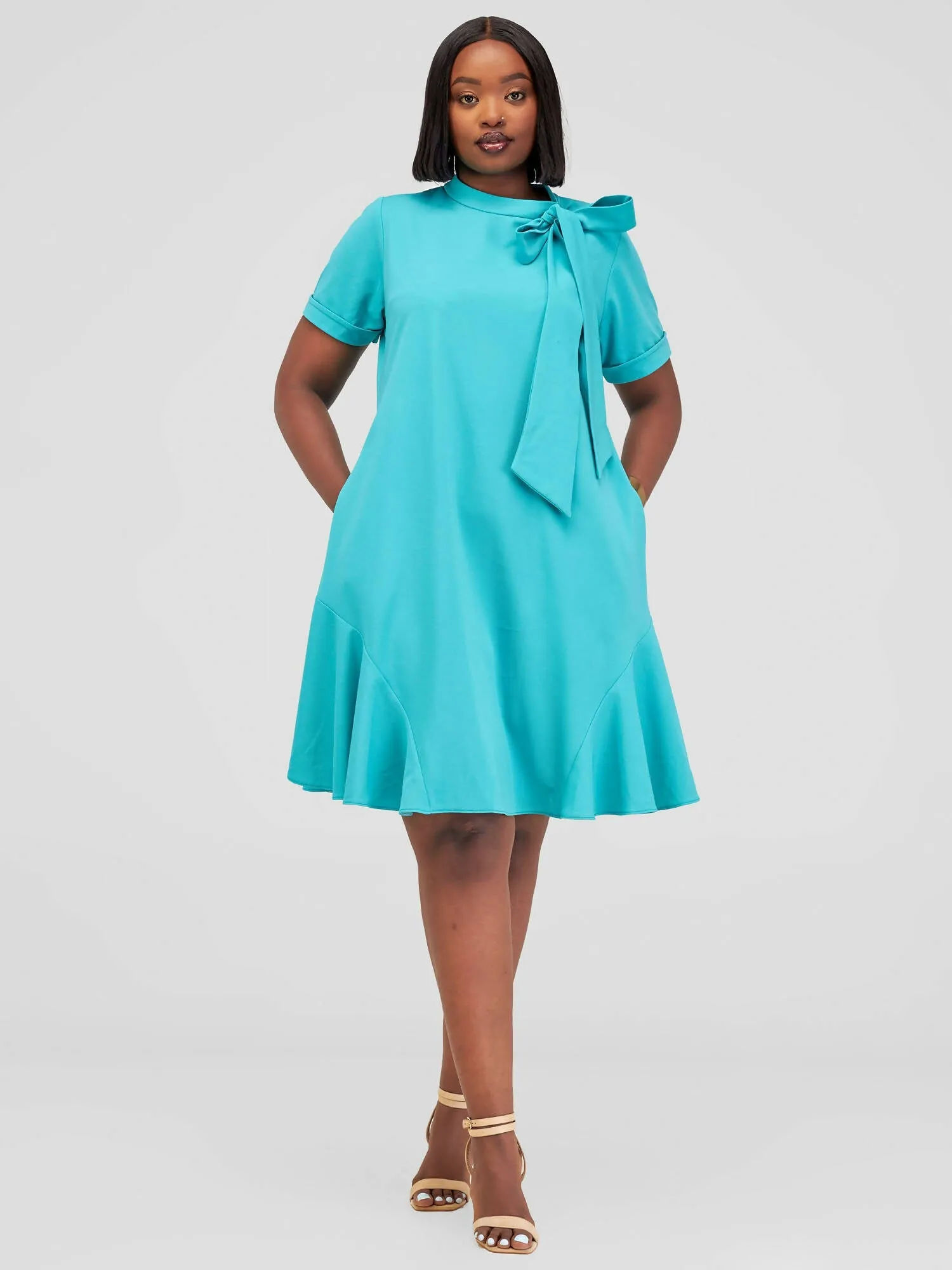 WSC Mariste Foi Shift Dress - Teal