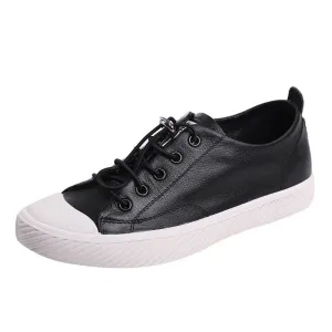xiangtuibao  Fashion Cowhide Sneakers Women Casual Breathable Walking Shoes Flat Sport Shoes Genuine Leather Vulcanized Shoes Spring